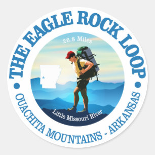 Eagle Rock Loop Trail Classic Round Sticker