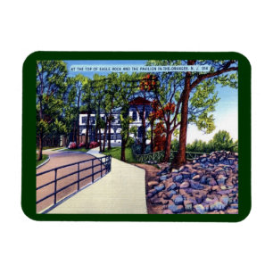 Eagle Rock Pavilion Oranges NJ Vintage Magnet