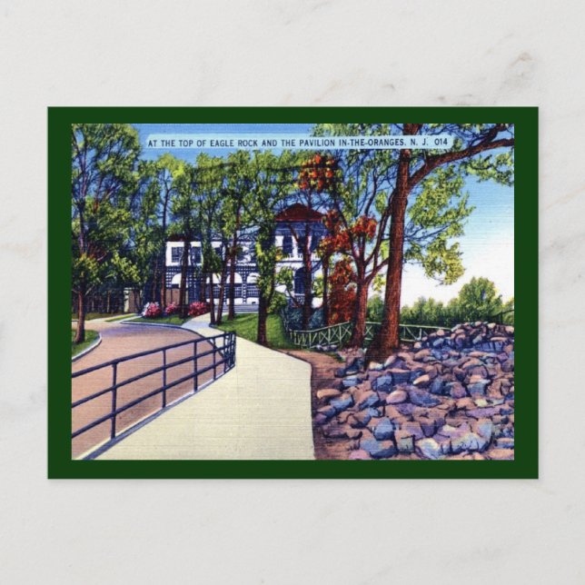 Eagle Rock Pavilion Oranges NJ Vintage Postcard (Front)