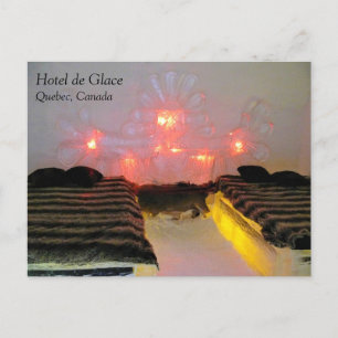 Eagle Room at Hotel de Glace, Quebec, Canada Postcard