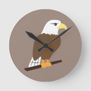 Eagle Round Clock