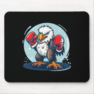 Eagle’s Fighting With Boxing Gloves For A Cool Out Mouse Mat