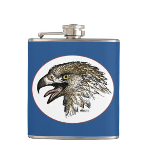 Eagle Screaming Hip Flask