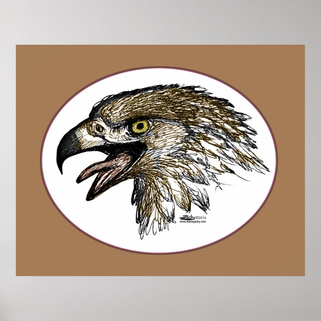 Eagle Screaming Poster (Front)