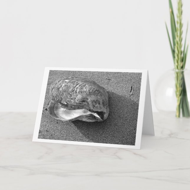 Eagle Shell (Black and White) Card (Front)