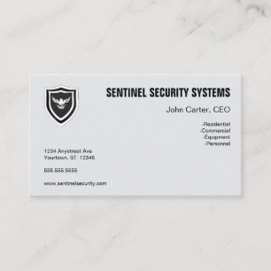 Eagle Shield Security Protection Business Card