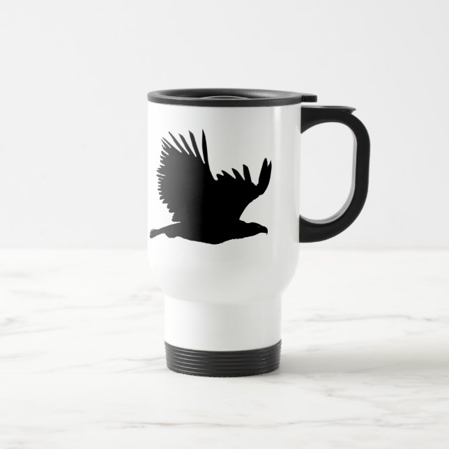 Eagle silhouette Gifts Travel Mug (Right)