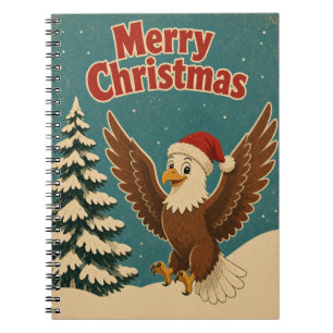 Eagle Snow Drift Animal Christmas Notebook