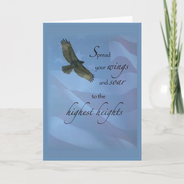Eagle Soar to Highest Heights Card (Front)