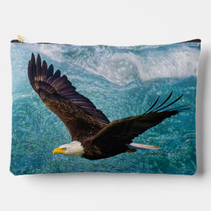 Eagle Soaring Above the Storm Accessory Pouch