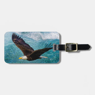 Eagle Soaring Above the Storm Luggage Tag