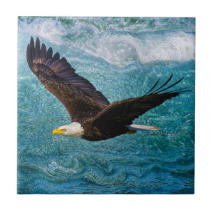 Eagle Soaring Above the Storm Tile