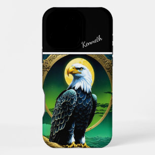 Eagle Soft Light Of A Full Moon iPhone 16 Pro Max Case