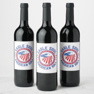 Eagle Soul American Roll 4th of July Celebration Wine Label