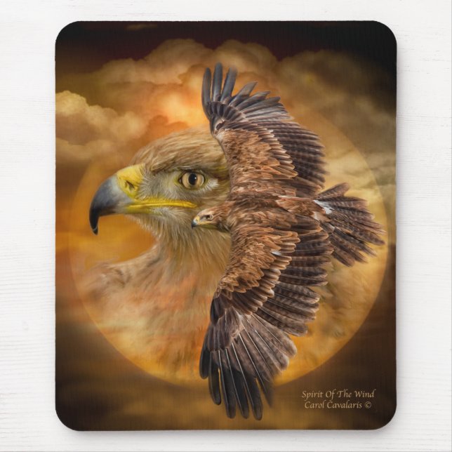 Eagle-Spirit Of The Wind Art Mousepad (Front)