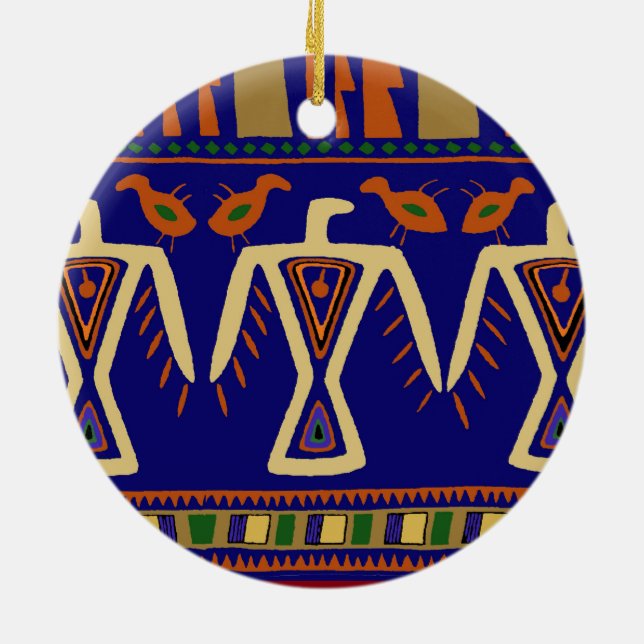 Eagle Spirits Ceramic Tree Decoration (Back)