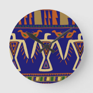 Eagle Spirits Round Clock