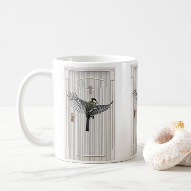 Eagle Spreading Wings Mug (With Donut)