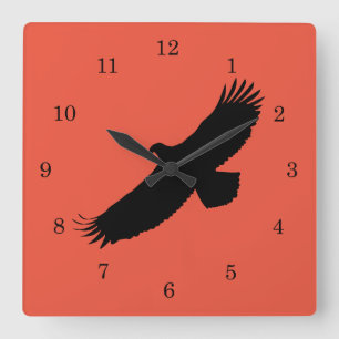 Eagle - square wall clock