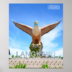 Eagle Statue Langkawi Malaysia Vacation Souvenir Poster