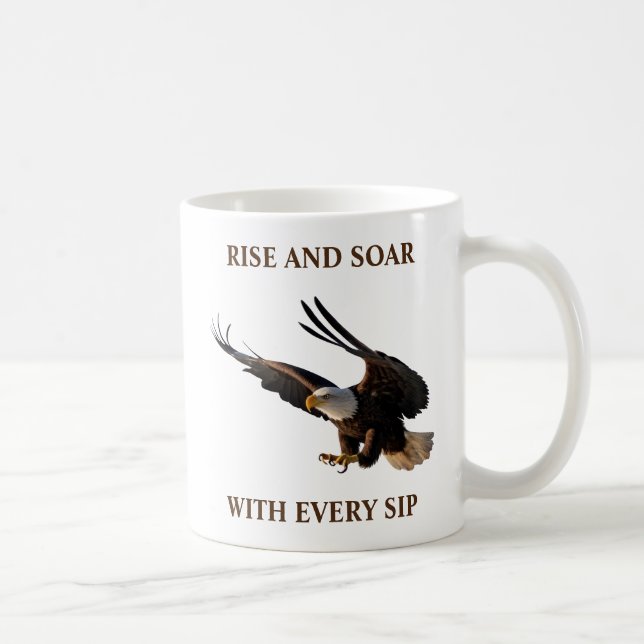Eagle Swooping Down  Coffee Mug (Right)