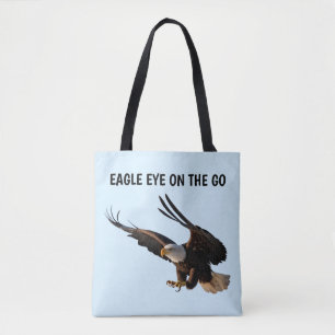 Eagle Swooping Down Tote Bag