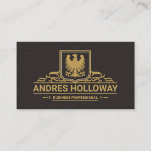Eagle Symbol   Ornate Elements Business Card