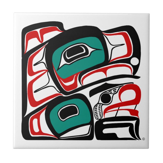 Eagle Tile - NW Coast Native American Style (Front)