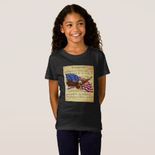 Eagle ~ US Flag ~ Star Spangled Banner Sheet Music T-Shirt