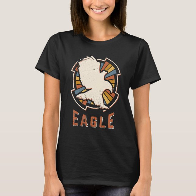 Eagle Vintage Classic Retro Animal Love T-Shirt (Front)
