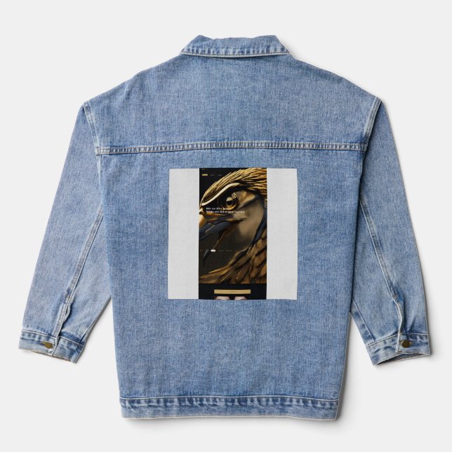 Eagle Vision — Luxury Dark UI Landing Page Denim Jacket (Back)