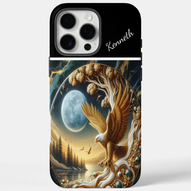 Eagle Warrior's Tranquil Ocean Case-Mate iPhone Case (Back)
