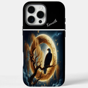 Eagle Watches Moonlit Sea iPhone 16 Pro Max Case