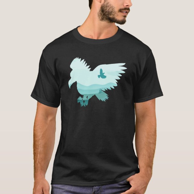 Eagle Wild Animal Endangered Animal Apparel T-Shirt (Front)