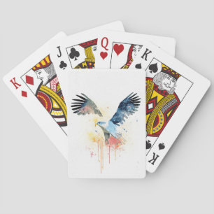 Eagle Wild Animal Nature Watercolor Art Painting Playing Cards