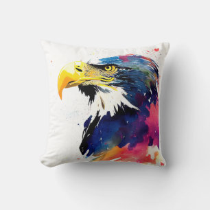 Eagle Wild Nature Animal Color Art Painting Cushion