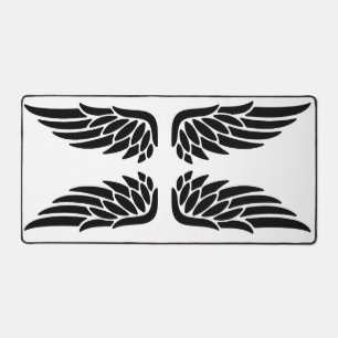 Eagle wing black&white theme desk mat