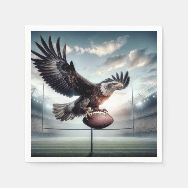 Eagle With a Football Napkin (Front)