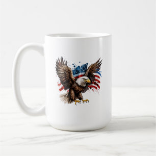 Eagle With American Flag Mug