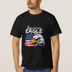 Eagle with American Flag T-Shirt