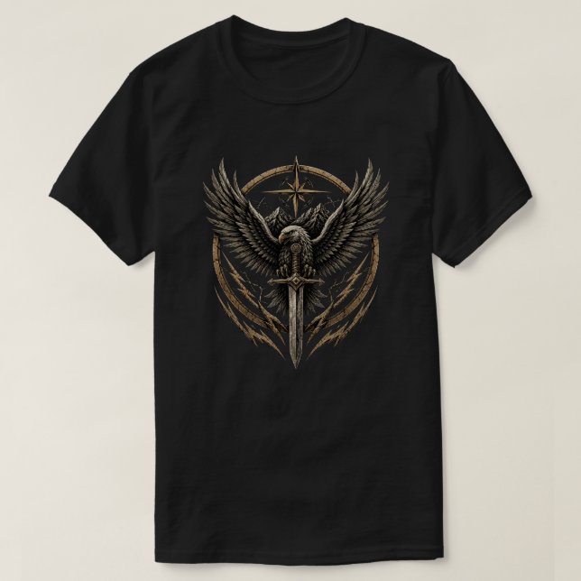 Eagle with Sword T-Shirt (Design Front)