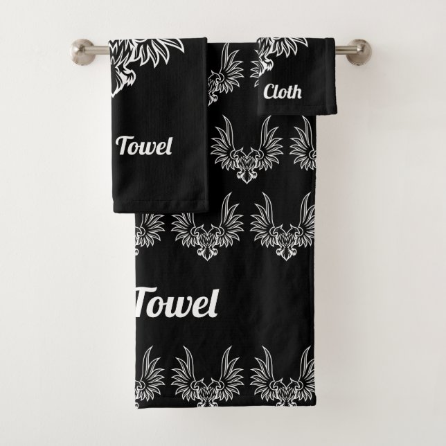 Eagle with two Heads Bath Towel Set (Insitu)