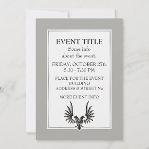 Eagle with two heads invitation
