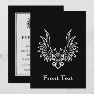 Eagle with two heads invitation