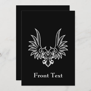 Eagle with two heads invitation