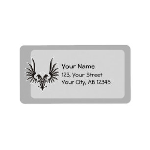 Eagle with two heads label