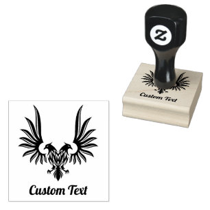 Eagle with two Heads Rubber Stamp