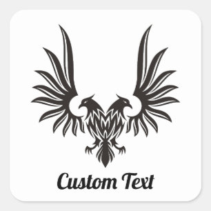 Eagle with two Heads Square Sticker