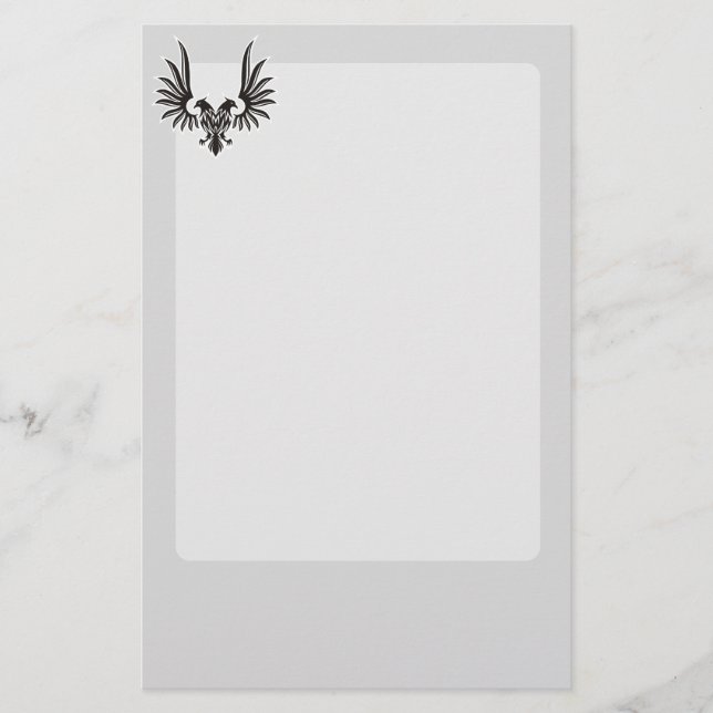 Eagle with two heads stationery (Front)
