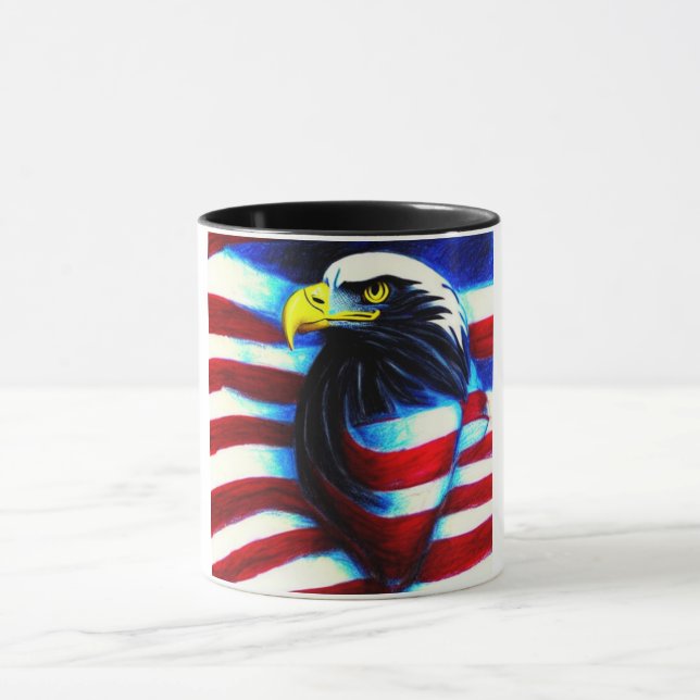 Eagle Wrapped American Flag Mug (Center)